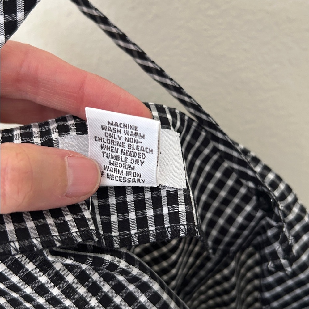 Vintage Black and White Gingham Tank Top - Picture 11 of 15